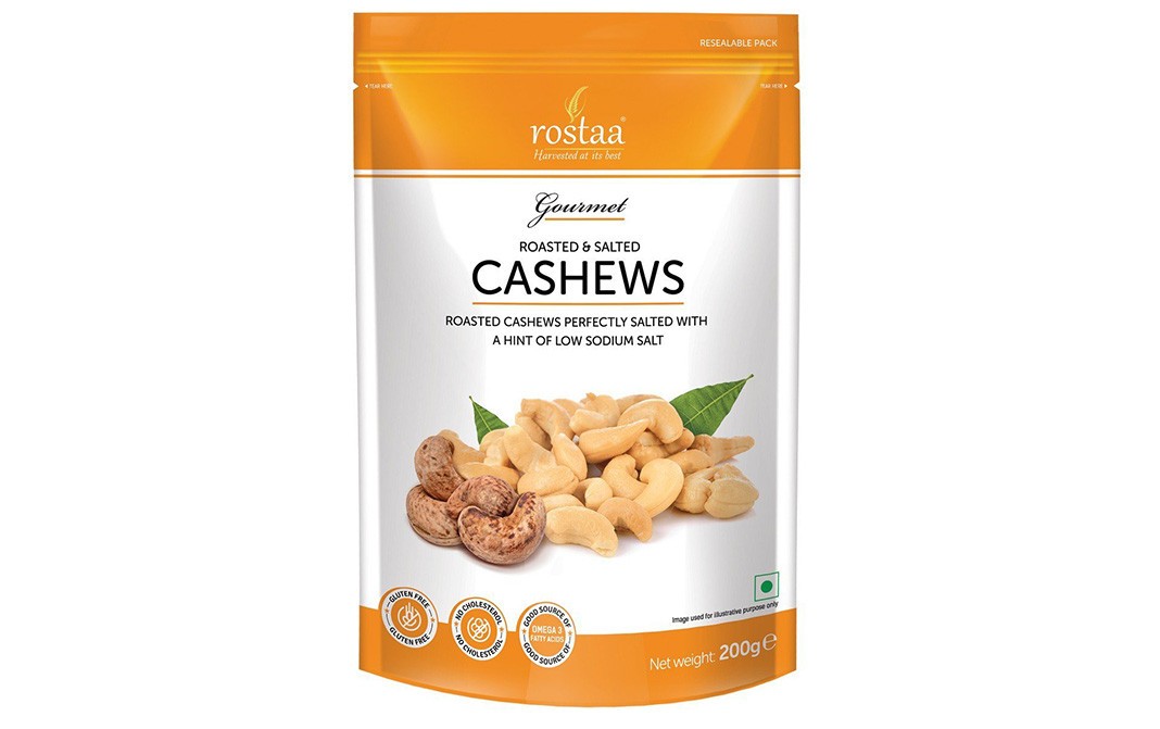 Rostaa Roasted & Salted Cashews   Pack  200 grams